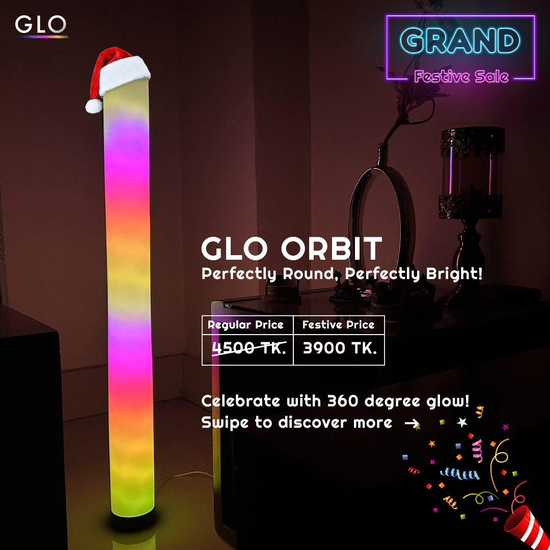 GLO Orbit 360 ° Floor Circular Lamp