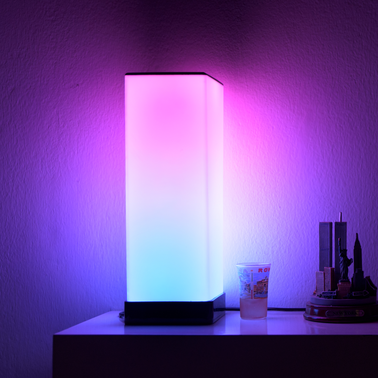 GLO Flow Mini Smart LED Lamp - Compact 360° Ambient Lighting with Music Sync