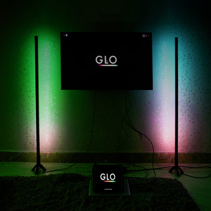 GLO VibeStick Floor Lamp - Sleek Minimalist Design with Diffused Lighting